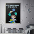 Discover Shop Kids Canvas Art, Dreams Have no Limits Kids Canvas Art | Kids Canvas Pictures Art, DREAMS HAVE NO LIMITS by Original Greattness™ Canvas Wall Art Print