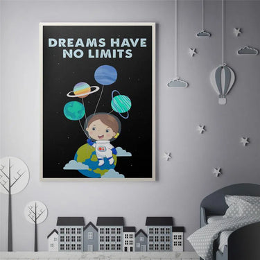 Discover Shop Kids Canvas Art, Dreams Have no Limits Kids Canvas Art | Kids Canvas Pictures Art, DREAMS HAVE NO LIMITS by Original Greattness™ Canvas Wall Art Print