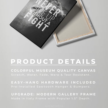 Discover Motivational Canvas Art, Never Give Up Lion, Motivational Canvas Art, Never Give Up Lion by Original Greattness™ Canvas Wall Art Print