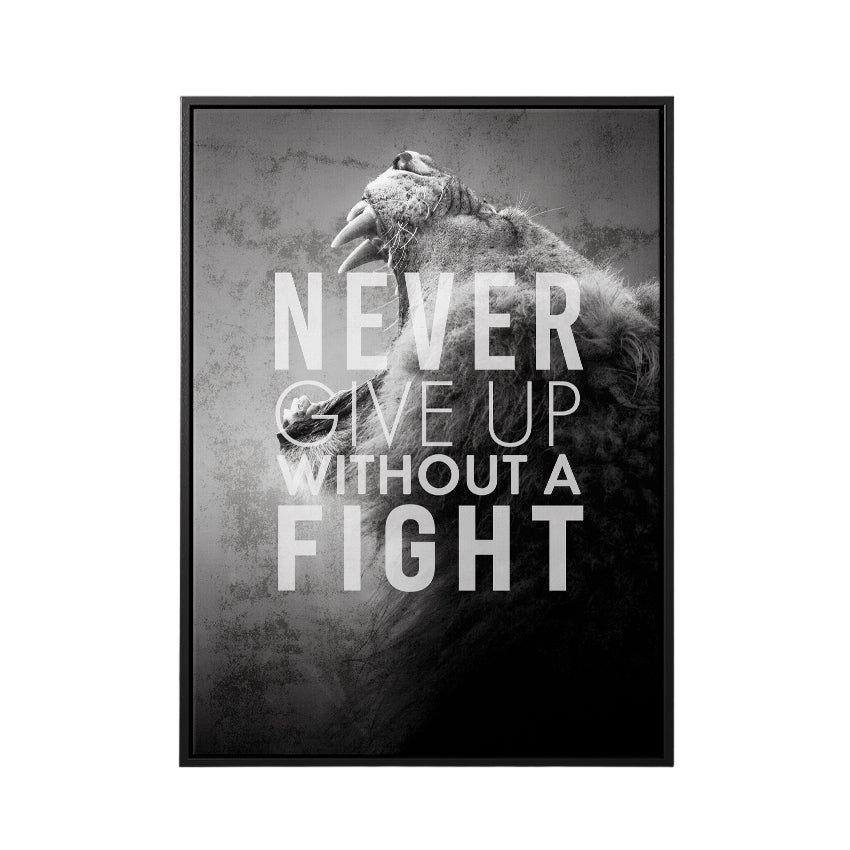 Discover Motivational Canvas Art, Never Give Up Lion, Motivational Canvas Art, Never Give Up Lion by Original Greattness™ Canvas Wall Art Print