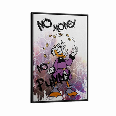 Discover Shop Dagobert Duck Wall Art, Dagobert Duck Motivational Canvas Art, Dagobert Duck No Money by Original Greattness™ Canvas Wall Art Print