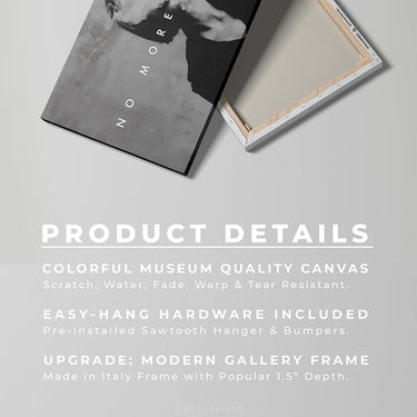 Discover Modern Photography Canvas Art, No More Excuses Motivational Photography Women Smoke Artwork, No More Excuses Photography by Original Greattness™ Canvas Wall Art Print