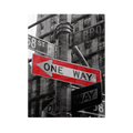 Discover Shop New York Canvas Art, One Way New York Street Vintage Canvas Wall Art , One Way New York by Original Greattness™ Canvas Wall Art Print