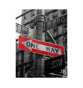 Discover Shop New York Canvas Art, One Way New York Street Vintage Canvas Wall Art , One Way New York by Original Greattness™ Canvas Wall Art Print
