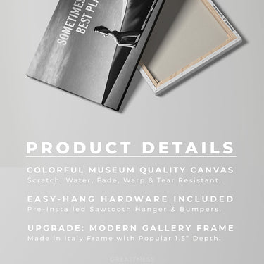 Discover Inspirational Quote Wall Art, Modern Landscape Desert Women Walk Grey Canvas Wall Art, Sometimes alone by Original Greattness™ Canvas Wall Art Print