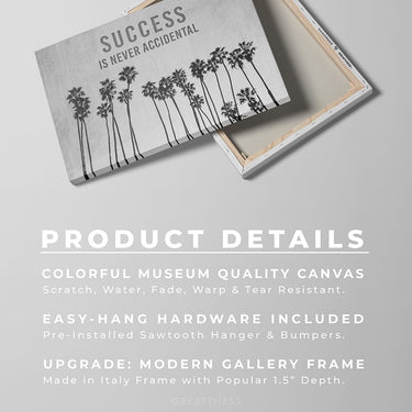 Discover Shop Vintage Palms Wall Art, California Coast Vintage Palms - Success Art - , Success Palms by Original Greattness™ Canvas Wall Art Print