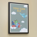 Discover Shop Kids Canvas Art, You can Fly Kids Inspirational Canvas Art, YOU CAN FLY by Original Greattness™ Canvas Wall Art Print