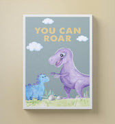 Discover Shop Kids Canvas Art, You can Roar Children Room Canvas Wall Art, YOU CAN ROAR by Original Greattness™ Canvas Wall Art Print