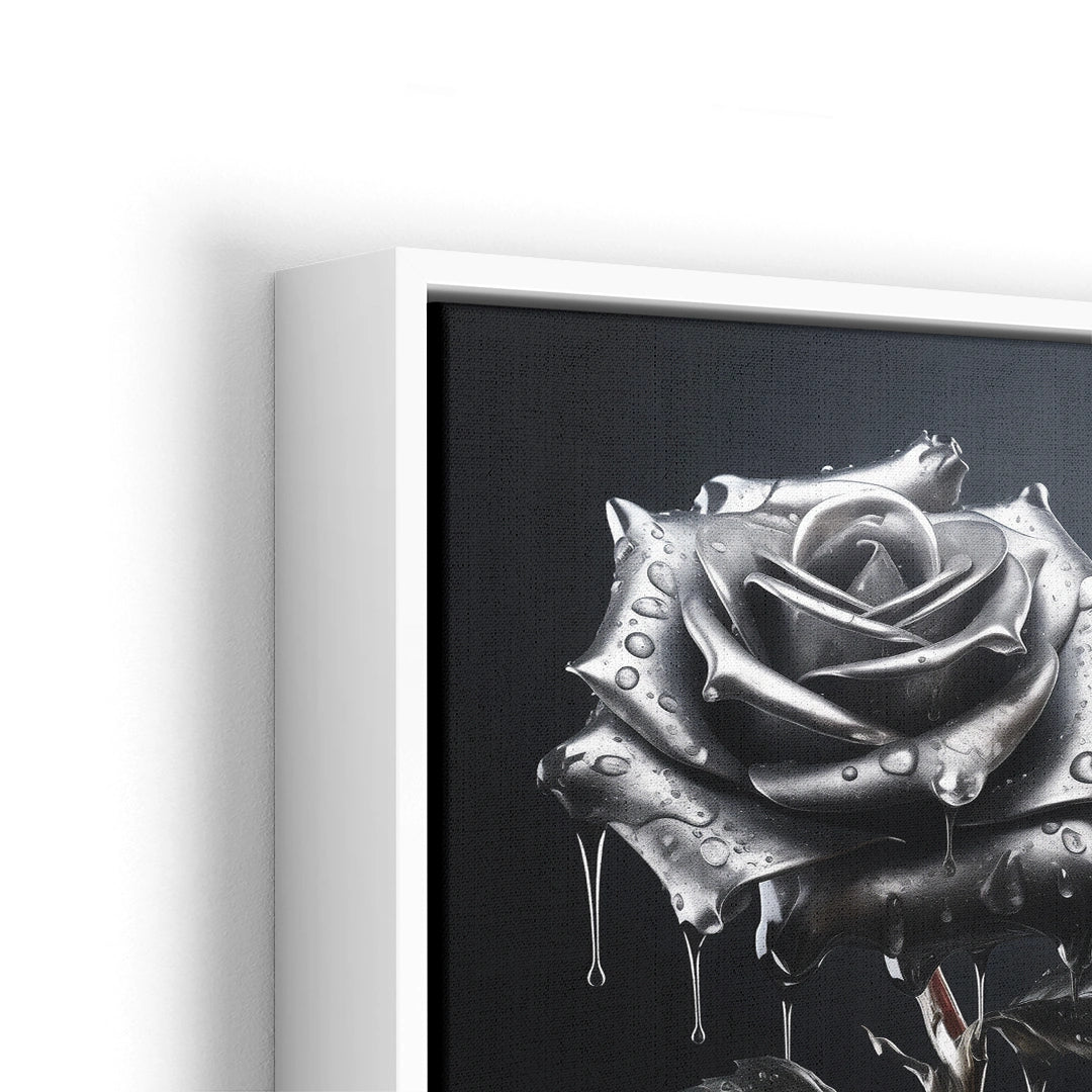 Discover Black Rose Canvas Art, The Black Rose Silver Gothic Canvas Art, Black Rose by Original Greattness™ Canvas Wall Art Print