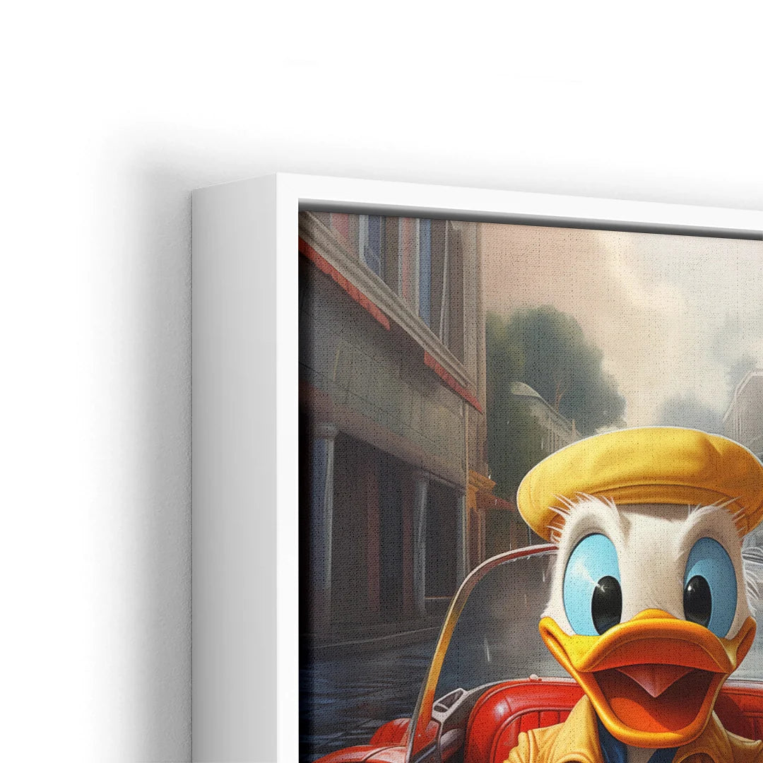 Discover Donald Duck Canvas Art, Donald Duck Taxi Scrooge Dagobert Canvas Art, Donald Duck Taxi by Original Greattness™ Canvas Wall Art Print
