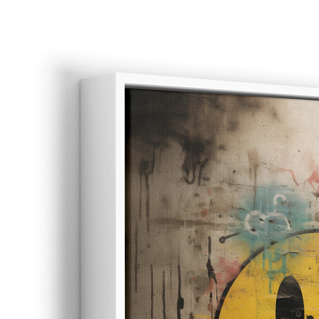 Discover Shop Smile Canvas Art, Smiley Emoji Face Painting Melting, Graffiti Canvas Art, SMILE HAPPY by Original Greattness™ Canvas Wall Art Print