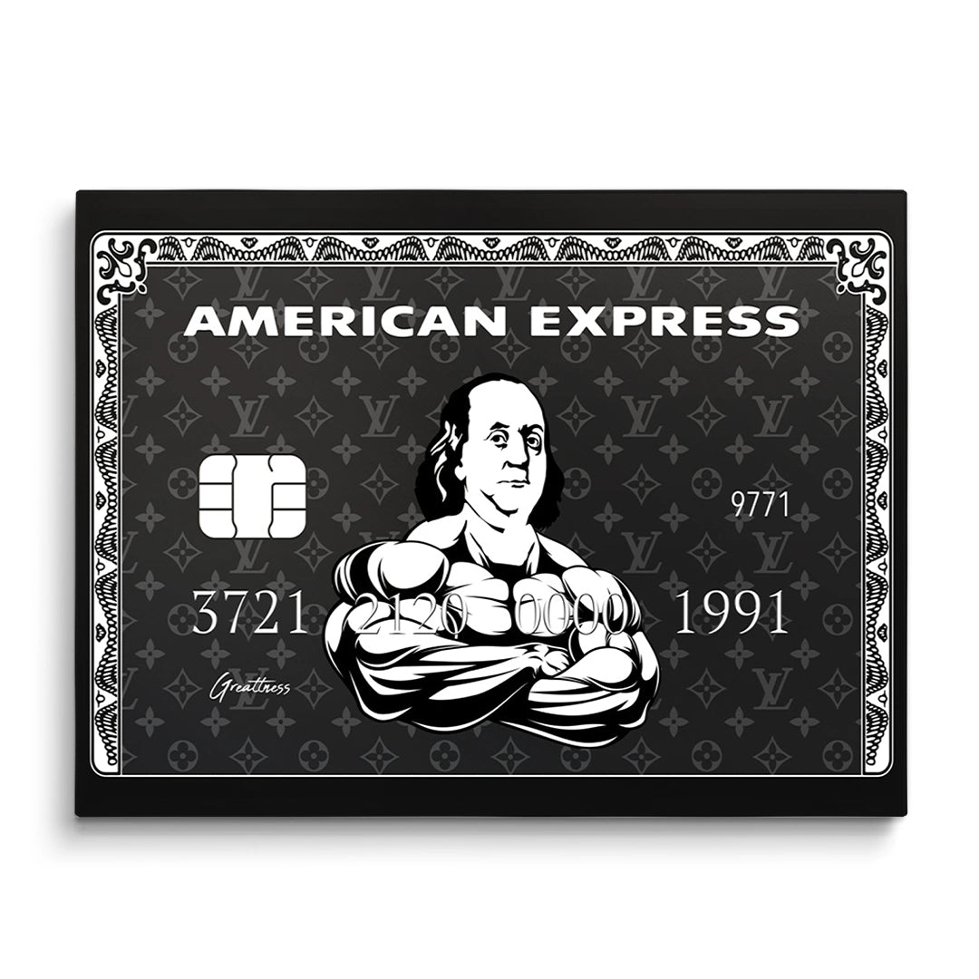 Discover Amex Money Canvas Art, Bennymex Canvas Art | American Express Art , BENNYMEX by Original Greattness™ Canvas Wall Art Print