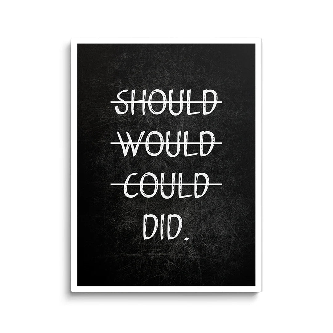 Discover Motivational Workspace Canvas Art, Did now - Motivational Canvas Art for Home & Office, DID NOW CANVAS by Original Greattness™ Canvas Wall Art Print