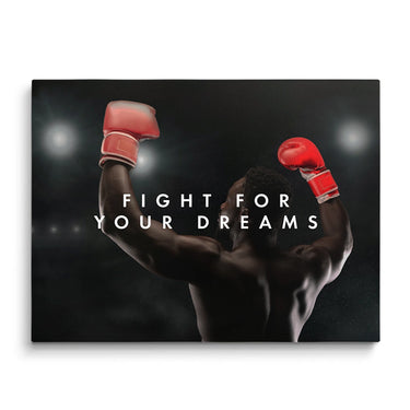 Discover Sports Boxing Canvas Art, Fight Boxing Success Canvas Art, , Fight for Dreams by Original Greattness™ Canvas Wall Art Print