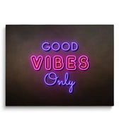 Discover Motivational Canvas Art, Neon Night Light Canvas Wall Art, Good Vibes Only , GOOD VIBES ONLY CANVAS by Original Greattness™ Canvas Wall Art Print