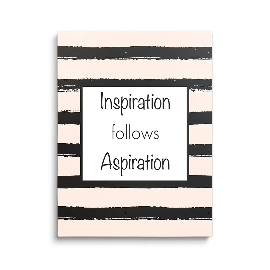 Discover Women Inspirational Wall Art, Inspiration follows Aspiration Women Canvas Art, INSPIRATION FOLLOWS ASPIRATION by Original Greattness™ Canvas Wall Art Print