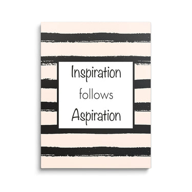 Discover Women Inspirational Wall Art, Inspiration follows Aspiration Women Canvas Art, INSPIRATION FOLLOWS ASPIRATION by Original Greattness™ Canvas Wall Art Print