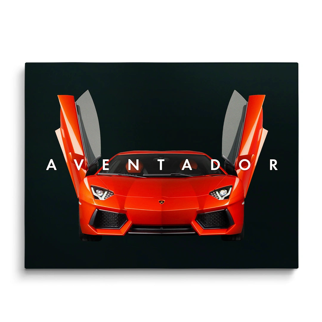 Discover Sport Cars Canvas Art, Lamborghini Aventador Sport Car Wall Art, AVENTADOR by Original Greattness™ Canvas Wall Art Print