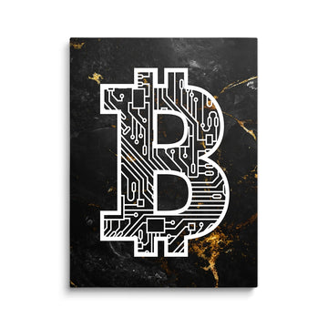 MARBLE BITCOIN CANVAS