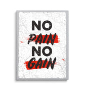 Discover Motivational Canvas Art, No Pain No Gain Quote Motivational Sign Canvas Wall Art, NO PAIN NO GAIN by Original Greattness™ Canvas Wall Art Print