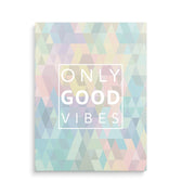 Discover Shop Good Vibes Wall Art, Only Good Vibes Pastell Colorful Quote Sign Canvas Art, ONLY GOOD VIBES (WOMEN) by Original Greattness™ Canvas Wall Art Print