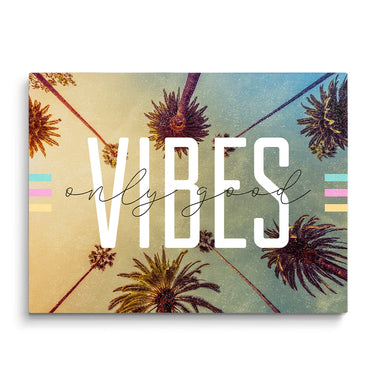 Discover Shop Good Vibes Canvas Art, Only Good Vibes, Vintage Inspirational Canvas Art, ONLY GOOD VIBES by Original Greattness™ Canvas Wall Art Print