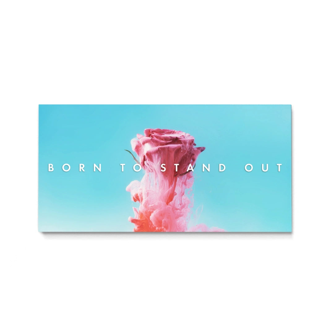 Discover Shop Motivational Canvas Art, Born to Stand Out Rose Landscape Canvas Art , BORN TO STAND OUT (ROSE EDITION) by Original Greattness™ Canvas Wall Art Print