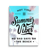 Discover Inspirational Quote Wall Art, Summer Vibes Quote Canvas Wall Art & Prints, SUMMER VIBES by Original Greattness™ Canvas Wall Art Print