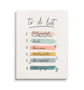 Discover Inspirational Mindset Wall Art, To Do List, Motivational Canvas Art Quote Artwork, TO DO LIST by Original Greattness™ Canvas Wall Art Print