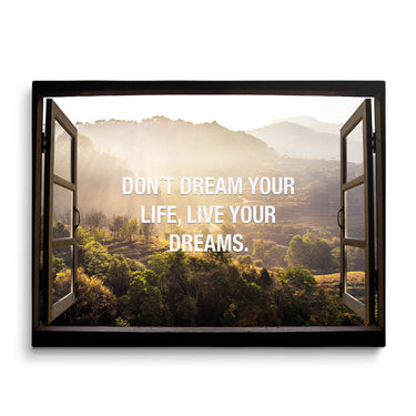 Discover Shop Window Quote Canvas Art, Window to Paradise Motivational Quote Wall Art, WINDOW TO PARADISE by Original Greattness™ Canvas Wall Art Print