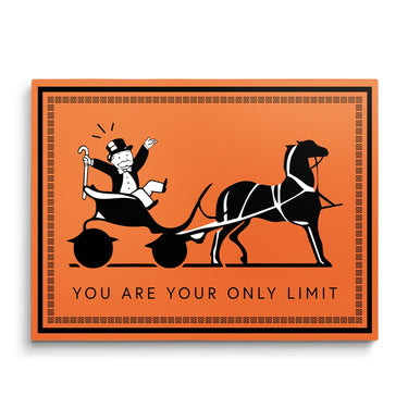 Discover Luxury Success Canvas Art, Luxury Hermes Orange Motivational Canvas Art, YOU ARE YOUR LIMIT by Original Greattness™ Canvas Wall Art Print