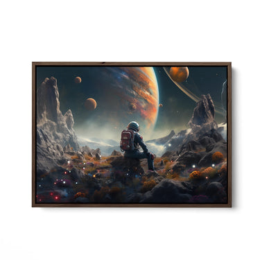 Discover Shop Astronaut Space Canvas Art, Astronaut Space Planets Canvas Art, FUTURAMA SPACE by Original Greattness™ Canvas Wall Art Print