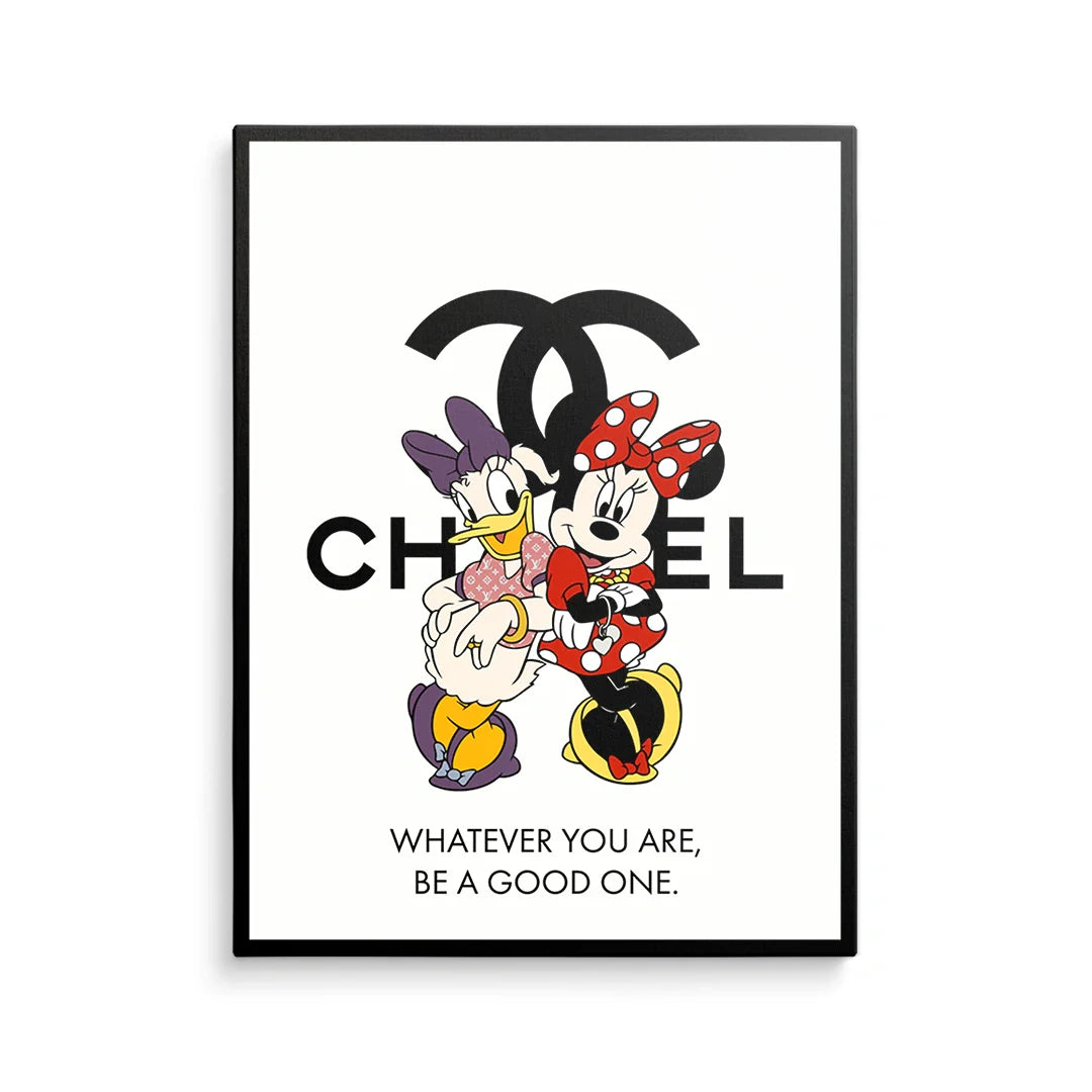 Discover Shop Minnie Chanel Canvas Art, Luxury Chic Minnie Mouse Inspired by Chanel, CHIC MINNIE by Original Greattness™ Canvas Wall Art Print