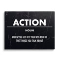 Discover Motivational Canvas Art, Action Canvas Art | Definition Artwork for Home & Office, ACTION by Original Greattness™ Canvas Wall Art Print