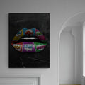Discover Shop Lips Canvas Art, Comic Lips Canvas Art | Inspirational Lips Art, Lips Artwork, COMIC LIPS by Original Greattness™ Canvas Wall Art Print