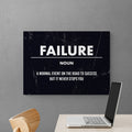 Discover Motivational Canvas Art, Failure Canvas Art - Definition Quote Sign Artwork for Office, FAILURE by Original Greattness™ Canvas Wall Art Print