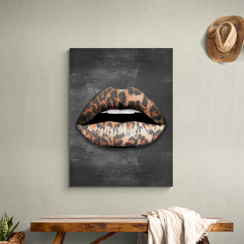 Discover Lips Canvas Wall Art, Push Lips Bundle Set of 3 Canvas Art Pieces, PUSH LIPS BUNDLE by Original Greattness™ Canvas Wall Art Print