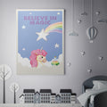 Discover Kids Canvas Wall Art, Believe in Magic Kids Canvas Art | Motivational Kids Wall Art , BELIEVE IN MAGIC by Original Greattness™ Canvas Wall Art Print