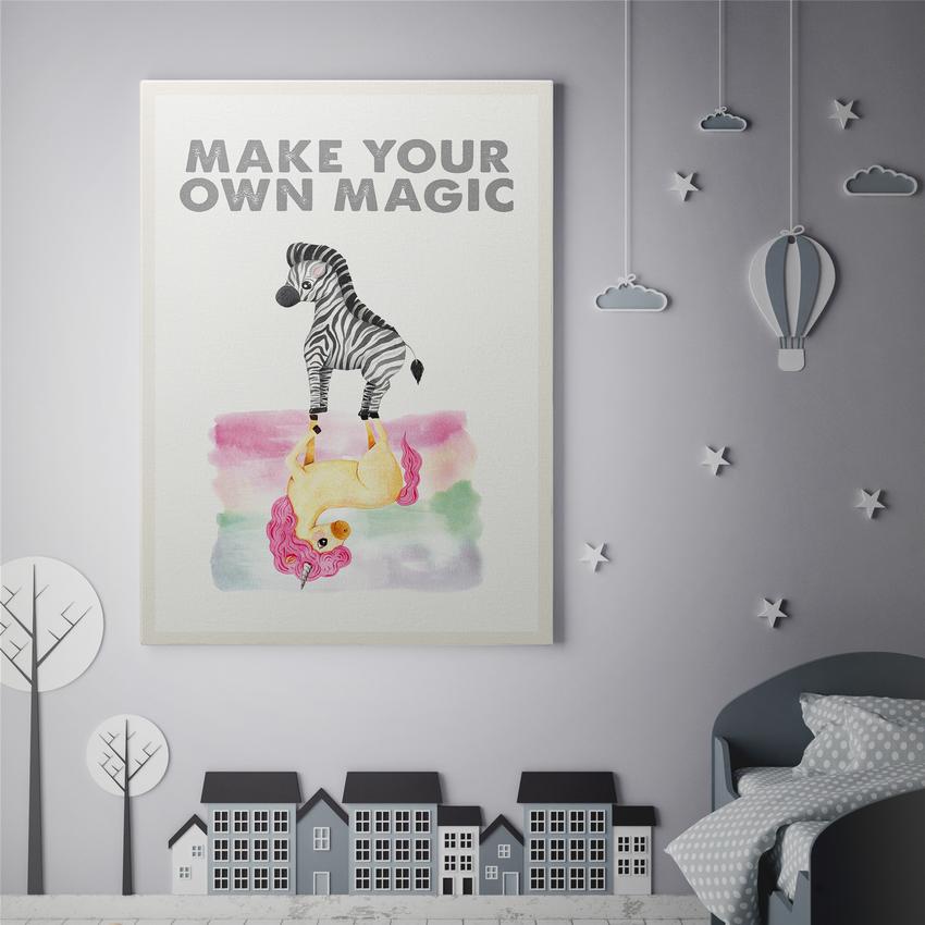 MAKE YOUR OWN MAGIC - Motivational, Inspirational & Modern Canvas Wall Art - Greattness