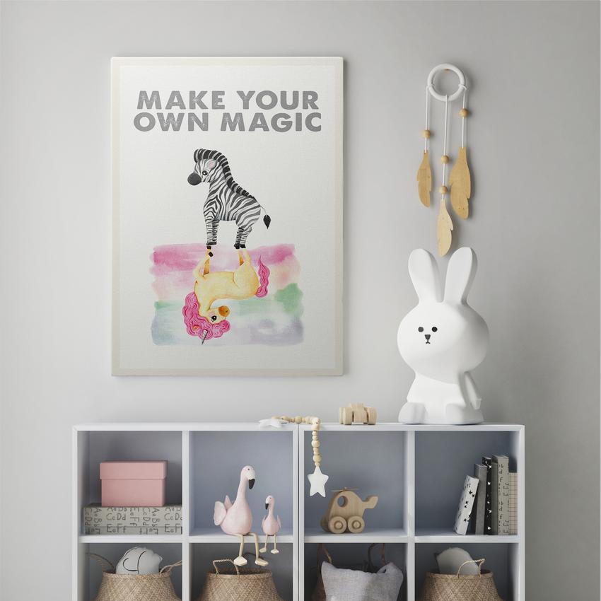 Discover Shop Kids Canvas Wall Art, Make your Own Magic Kids Canvas Art | Inspirational Prints for Kids, MAKE YOUR OWN MAGIC by Original Greattness™ Canvas Wall Art Print