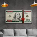 Discover Shop Money Wall Art, Benny Billions Dollar Money Canvas Wall Art, BENNY BILLIONS by Original Greattness™ Canvas Wall Art Print