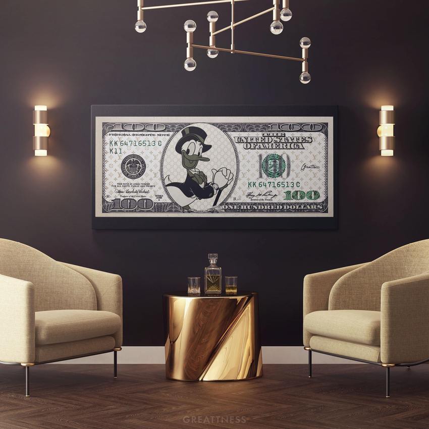 THE MONEY BUNDLE - Motivational, Inspirational & Modern Canvas Wall Art - Greattness