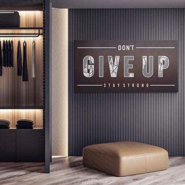 Discover Motivational Office Wall Art, Don´t Give Up - Motivational Artwork for Home & Gym, DONT GIVE UP by Original Greattness™ Canvas Wall Art Print