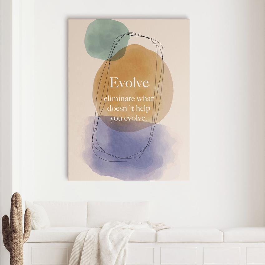 EVOLVE (WOMEN EDITION) - Motivational, Inspirational & Modern Canvas Wall Art - Greattness
