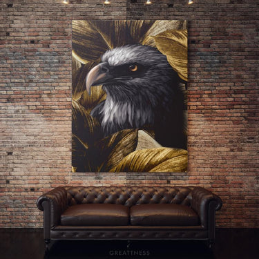 Discover Falcon Canvas Wall Art, Falcon Canvas Art - Motivational Animal Art, FALCON by Original Greattness™ Canvas Wall Art Print