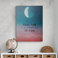 Discover Space Moon Canvas Art, Feel the Calmness, Moon Canvas Art, FEEL THE CALMNESS by Original Greattness™ Canvas Wall Art Print