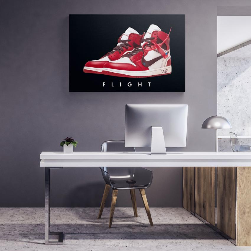 FLIGHT - Motivational, Inspirational & Modern Canvas Wall Art - Greattness