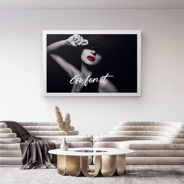 Discover Women Canvas Wall Art, Go for it - Motivational, Photography Canvas Wall Art, GO FOR IT by Original Greattness™ Canvas Wall Art Print