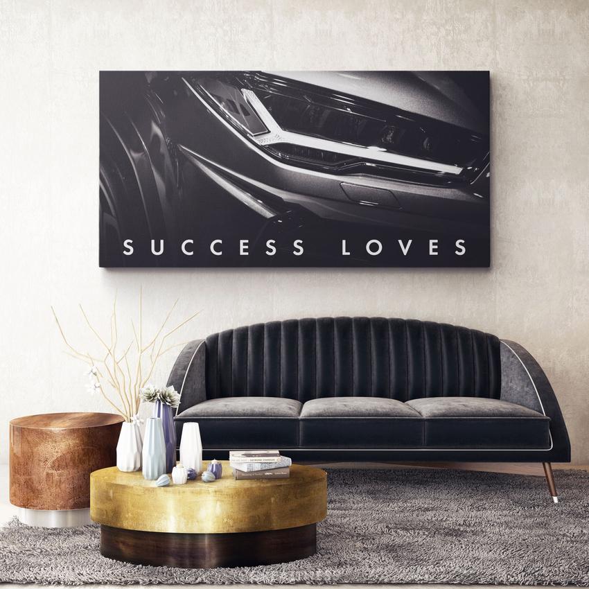 SUCCESS LOVES DETAILS - Motivational, Inspirational & Modern Canvas Wall Art - Greattness
