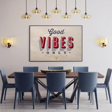 GOOD VIBES - Motivational, Inspirational & Modern Canvas Wall Art - Greattness
